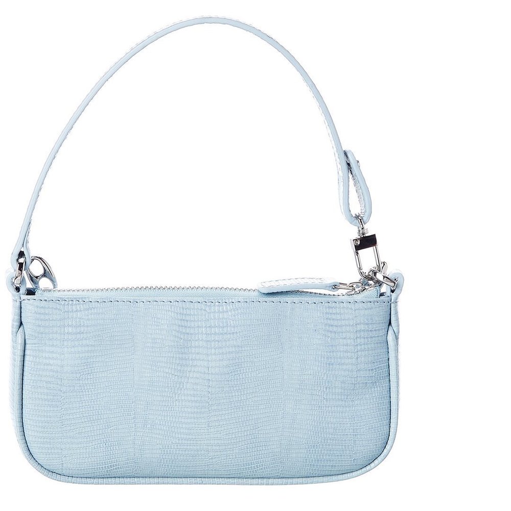 By FAR Rachel Mini Lizard-Embossed Leather Shoulder Bag - Picture 2 of 4